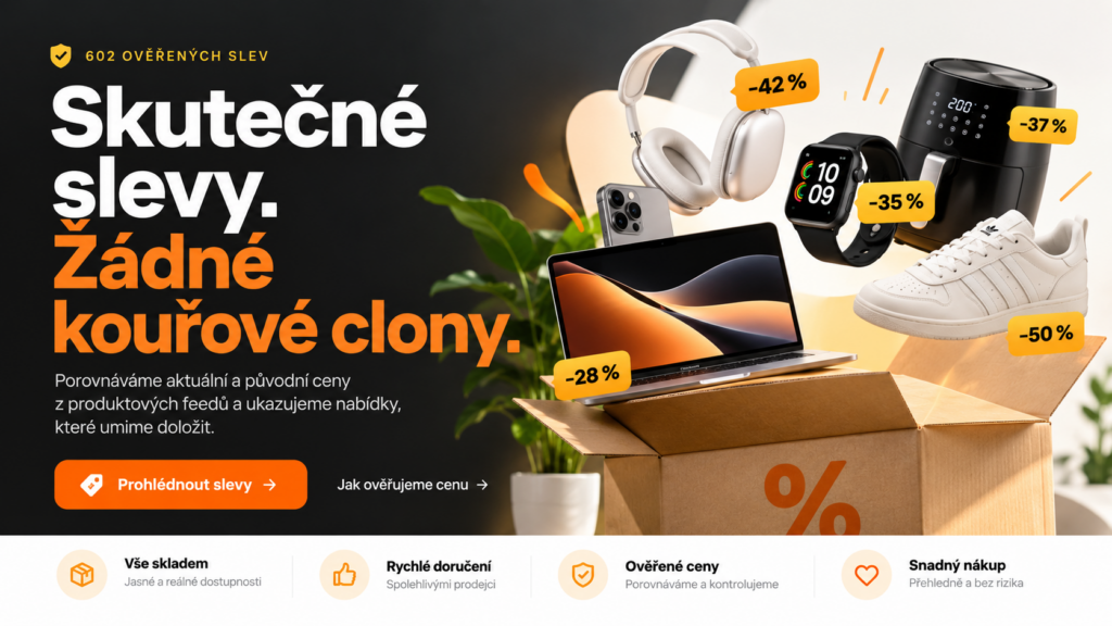 Skutečné slevy bez kouřových clon – ověřené nabídky produktů z partnerských e-shopů